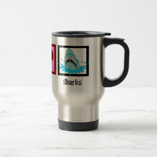 Mug De Voyage Requins Peace Love