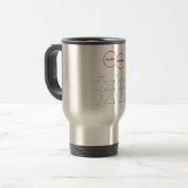 Mug De Voyage Réseau neurologique (Devant gauche)