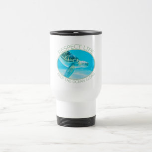 Mug De Voyage Respecter la vie, garder l'océan propre