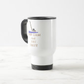 Mug De Voyage Restez tranquille bâton de hockey (Devant gauche)