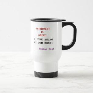 Mug De Voyage Retiré - pour posséder le patron