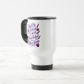 Mug De Voyage Retour à l'école en violet (Devant gauche)