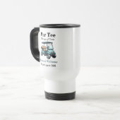 Mug De Voyage Retraite Blue Golf Panier Par Tee Thème (Devant gauche)