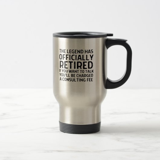 Mug De Voyage Retraite disant (Droit)