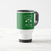 Mug De Voyage Retraite Golf Moderne Emblem Golf Clubs Retraités (Devant droit)