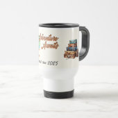 Mug De Voyage Retraite Travel Adventure Await Globe (Devant droit)