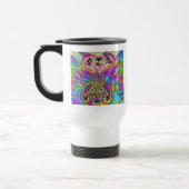 Mug De Voyage Retro 60s Coeurs psychédéliques Fleurs Cadeaux Vêt (Gauche)