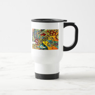 Mug De Voyage Retro 60s Psychedelic Cycle de vie Cadeaux Vêtemen