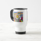 Mug De Voyage Retro 60s Psychedelic Sunshine Aigle Cadeaux (Devant gauche)