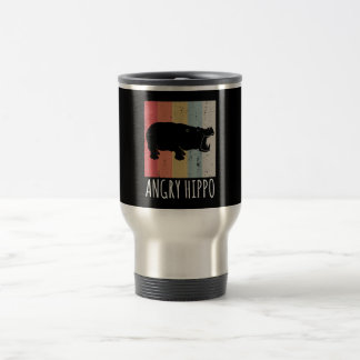 Mug De Voyage Rétro Angry Hippo - Vintage Hippopotamus