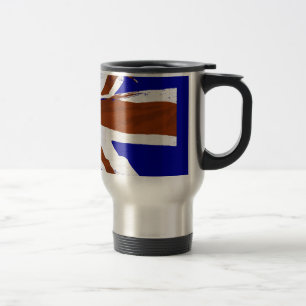 Mug De Voyage Rétro art vintage d'Union Jack de regard