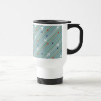 Retro Avion Motif Voyage Mug
