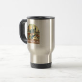 Mug De Voyage Retro Braunschweig Skyline (Devant gauche)