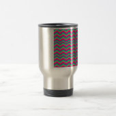 Mug De Voyage rétro chevron motif zig zag (Centre)