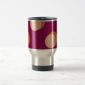 Mug De Voyage Retro Circles and Shadows Bold Pattern Purple (Centre)