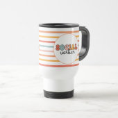 Mug De Voyage Rétro Social Worker (Devant droit)
