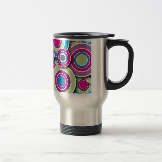 Mug De Voyage Rétros cercles (Droit)