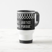 Mug De Voyage RGB Lace Collared Justice, Justice U Poursuit (Devant droit)