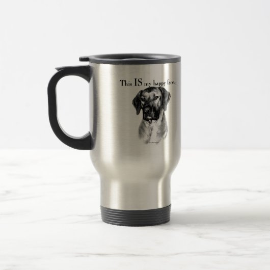 Mug De Voyage Rhodesian Ridgeback Happy Face (Gauche)