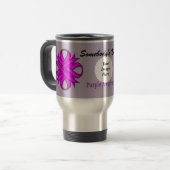 Mug De Voyage Ribbon Clover violet Modèle par Kenneth Yoncich (Devant gauche)