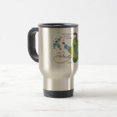 Mug De Voyage Ribosome mRNA tRNA molecules proteins Diagram  (Devant gauche)