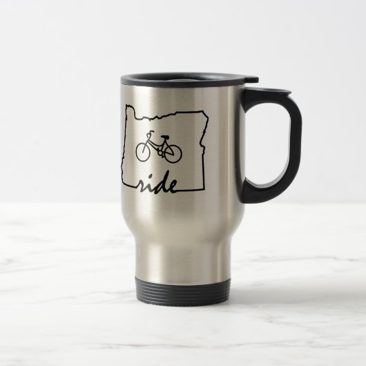 Mug De Voyage Ride Oregon (Cyclisme) (Droit)