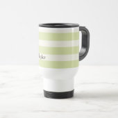 Mug De Voyage Rinder avec lumières de Noël; vert clair (Devant droit)