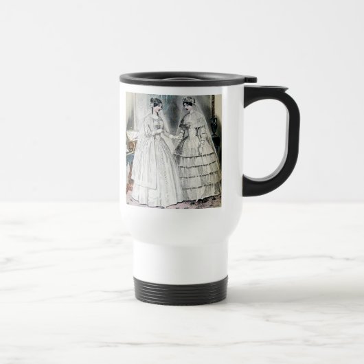 Mug De Voyage Robe de mariée Vintage Bride (Droite)