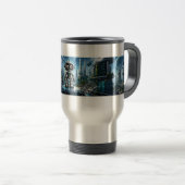 Mug de voyage Robot IA | AIC Identité numérique #0 (Devant droit)