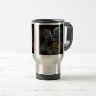 Mug De Voyage Robot Love Travel/Commuter Mug, 15 oz