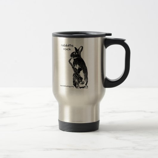 Mug De Voyage Roche de lapins ! (Droit)