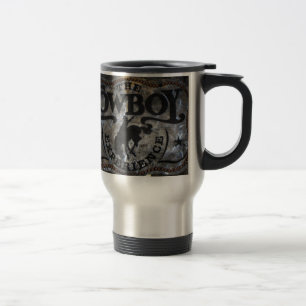 Mug De Voyage Rodéo primitif de cowboy de cheval de pays