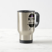 Mug De Voyage Roi Du Grill, Couronne Violette Noire (Devant droit)