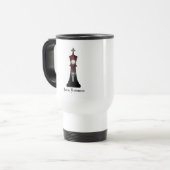 Mug De Voyage Roi noir / Nom personnalisé (Devant gauche)