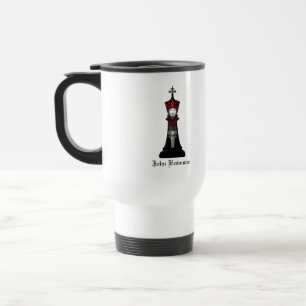 Mug De Voyage Roi noir / Nom personnalisé