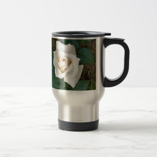 Mug De Voyage rose blanche (Droit)