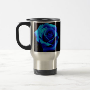Mug De Voyage Rose bleu spectaculaire