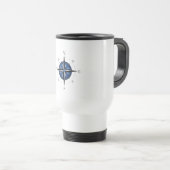 Mug De Voyage Rose de boussole (Devant droit)
