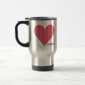 Mug De Voyage Rose mince 3 de rayures (Gauche)
