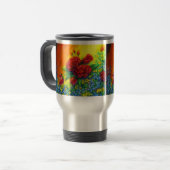 Mug De Voyage Rose Plumage (Devant gauche)