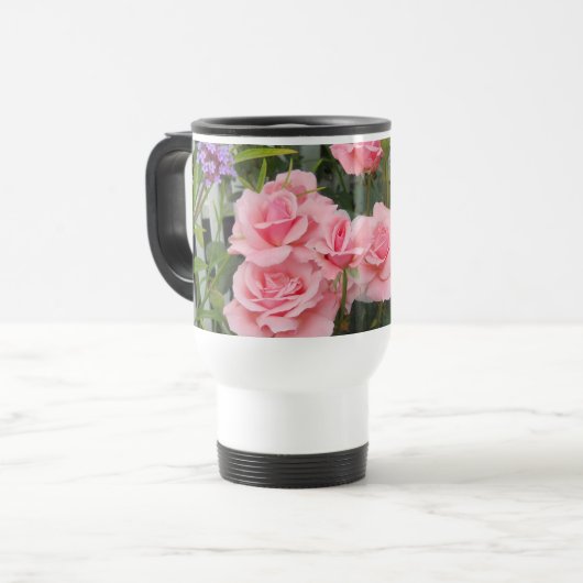 Mug De Voyage Rose rose (Devant gauche)