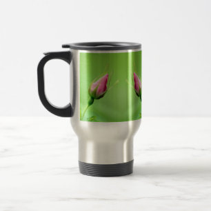 Mug De Voyage Rose Rose Boud Floral Photo Voyage Mug Isolé