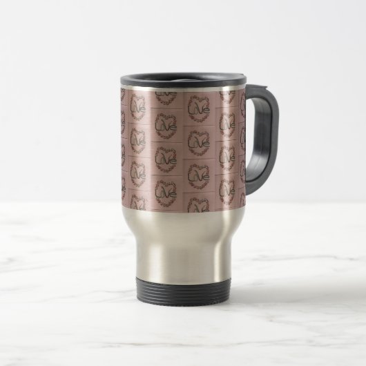 Mug De Voyage Rosebud Love (Devant droit)