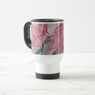 Mug De Voyage Roses d'été Abstraits