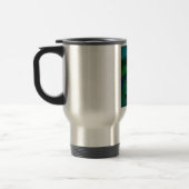 Mug De Voyage Roses rouges aux tons bleus (Gauche)