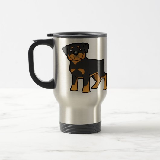 Mug De Voyage Rottweiler de bande dessinée (Gauche)