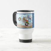 Mug De Voyage Roue de Pâques Bunny Poppin (Devant gauche)