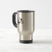 Mug De Voyage Roue des années 80 (Noire) (Devant gauche)