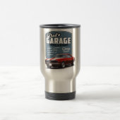 Mug De Voyage Rouge Camaro du garage du papa (Centre)
