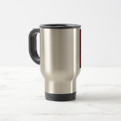 MUG DE VOYAGE ROUGE DE SNOWMOBILE DE CÂBLE (Devant gauche)